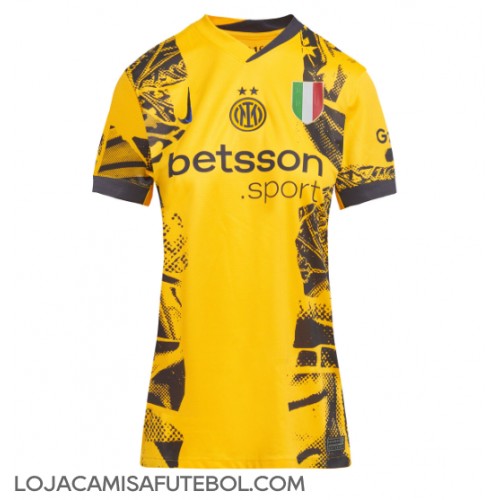 Camisa de Futebol Inter Milan Equipamento Alternativo Mulheres 2024-25 Manga Curta